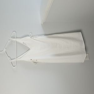 Bishop + young white lace-up dress size small